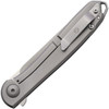KARB109 4" (10.16cm) closed. 3" (7.62cm) satin finish S35VN stainless blade. Bead blast finish titanium handle. Lanyard hole. Pocket clip. Extended tang.