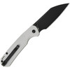 J1945BGY 4.25" (10.8cm) closed. 3.38" (8.59cm) black PVD coated AR-RPM9 stainless Wharncliffe blade. Gray textured FRN handle. Thumb stud. Lanyard hole. Pocket clip.