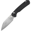 J1945DBK 4.25" (10.8cm) closed. 3.25" (8.26cm) Damascus steel blade. Black FRN handle. Thumb stud. Lanyard hole. Pocket clip