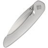 OCA42SLS 4" (10.16cm) closed. 2.75" (6.99cm) satin finish AUS-10A stainless blade. Silver stainless handle. Thumb stud.