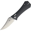 AUX009GRY 3.75" (9.53cm) closed. 2.75" (6.99cm) stonewash finish 14C28N Sandvik stainless bowie blade. Dark gray aluminum handle. Thumb stud. Pocket clip.