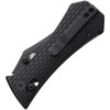 AUX008ALBWBL 3.75" (9.53cm) closed. 2.75" (6.99cm) black finish 14C28N Sandvik stainless bowie blade. Black aluminum handle. Thumb stud. Pocket clip.