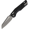 MCT210M10APFR 4.25" (10.8cm) closed. 3.25" (8.26cm) Apocalyptic finish Bohler M390MK stainless sheepsfoot blade. Black frag pattern aluminum handle. Pocket clip. Thumb pull. Lanyard hole.