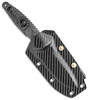 MCT113M1DLCCFS 8.17" (20.75cm) overall. 3.75" (9.53cm) black DLC coated premium steel blade. Carbon fiber handle. Full, extended tang. Lanyard hole. Black Kydex belt sheath.
