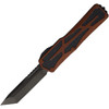 H0406ARB 5.13" (13.03cm) closed. 3.5" (8.89cm) black stonewash finish CPM MagnaCut stainless tanto blade. Rootbeer aluminum handle with black traction inlay. Pocket clip.