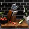 "Umi" 11-Piece Japanese Damascus Steel Knife Block Set