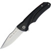 BU840BKS1 4.38" closed. 3.13" stonewash finish 420HC stainless drop point blade. Black glass filled nylon handle. Extended tang. Pocket clip.
