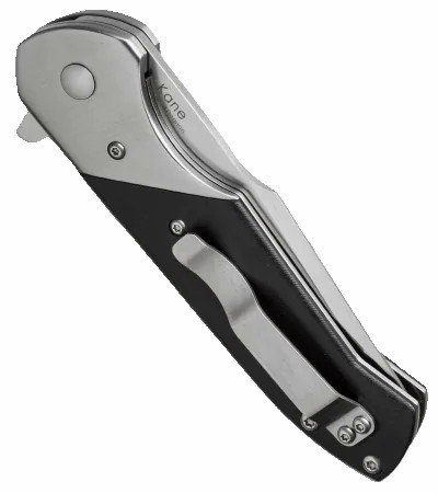 Vanguard Kane Liner Lock Knife Black G-10