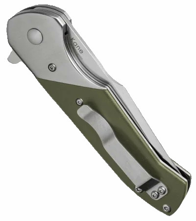 Vanguard Kane Liner Lock Knife Green G-10
