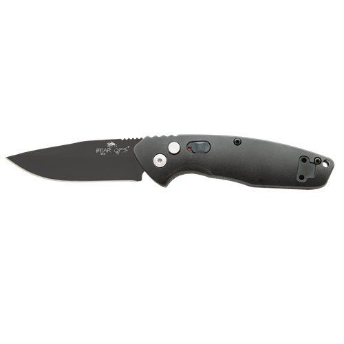 Bear Ops - 4 1/8 Auto Bold Action X Black Aluminum with Black Blade