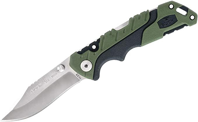 BUCK - Pursuit Small Lockback Knife Green GFN (3" Satin) 0661GRS