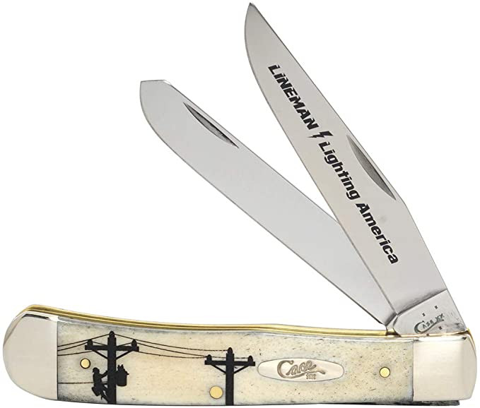 Case Cutlery - AMERICAN LINEMAN NATURAL BONE TRAPPER - 2ND EDITION