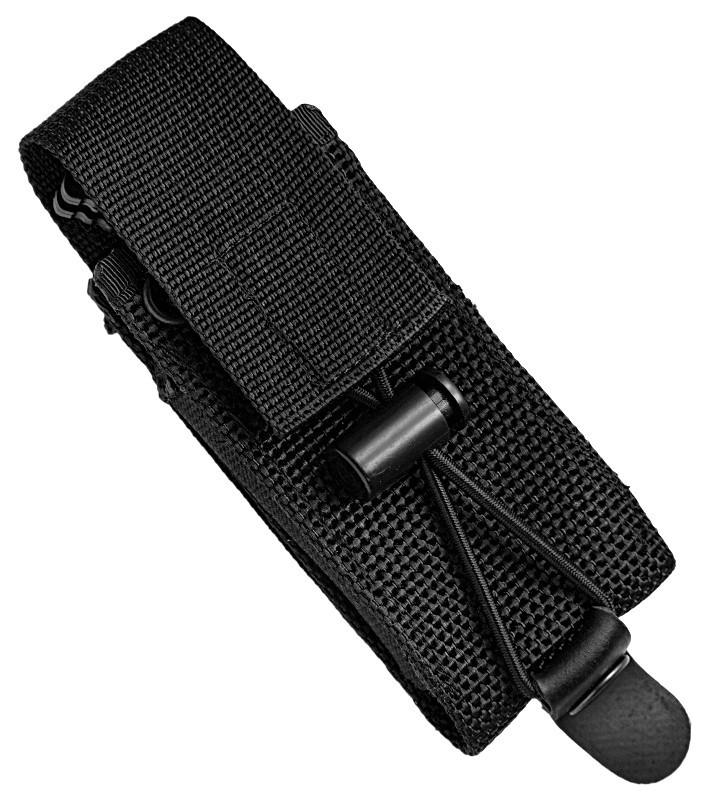 5700SBK Presidio II AUTO Folding 3.72" Black S30V Drop Point Combo Blade, Milled Black Aluminum Handle