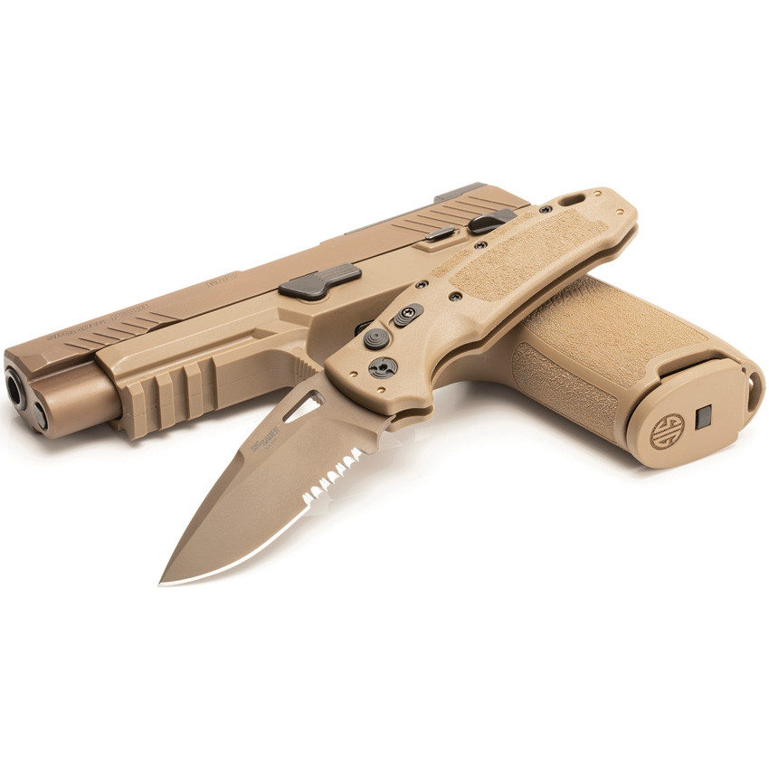 Auto K320A Button Lock Tan