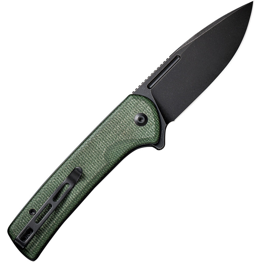 Conspirator Button Lock GRN micarta.