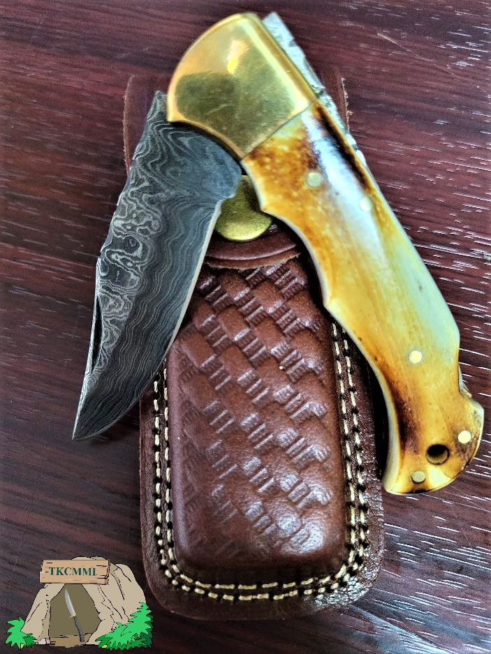 TITAN - Burnt Bone w/Leather Sheath