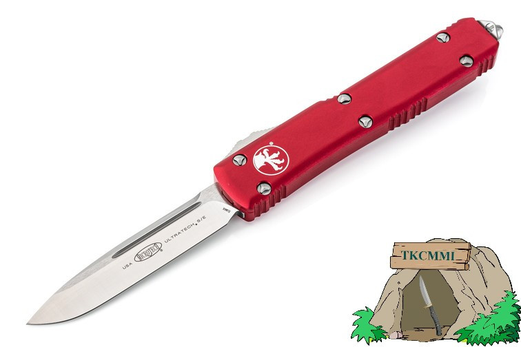 Microtech - 121-4RD Ultratech S/E - Red Handle - Satin Blade