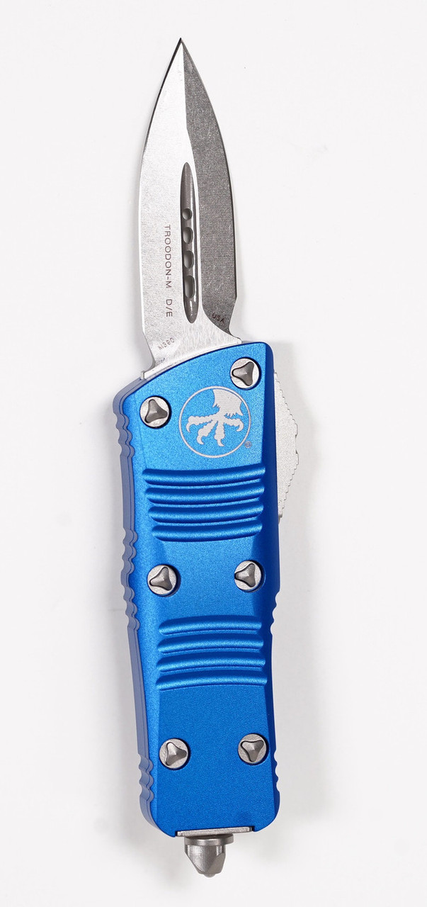 238-10APBL Troodon Mini Stonewashed, Blue Handles