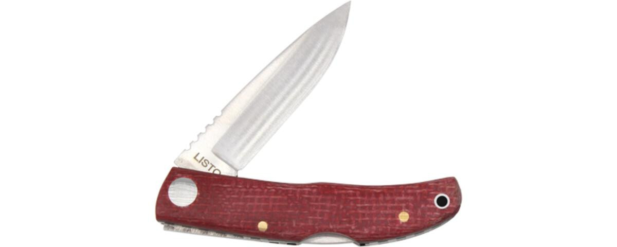 Listo Knife - Red Chili Micarta