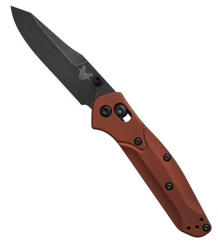 945BK-03 Mini Osborne DLC Bayylewash CPM-MagnaCut Reverse Tanto Blade / Burnt Copper Aluminum Handle