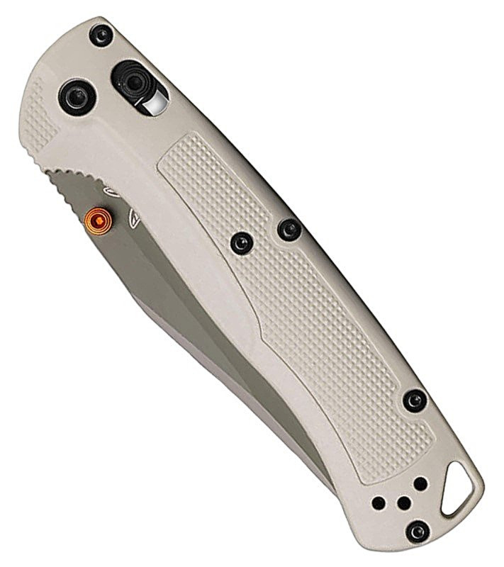 15536GN-01 TAGGEDOUT Forest Green Cerakote Elmax Clip Point Blade / Tan Grivory Handle