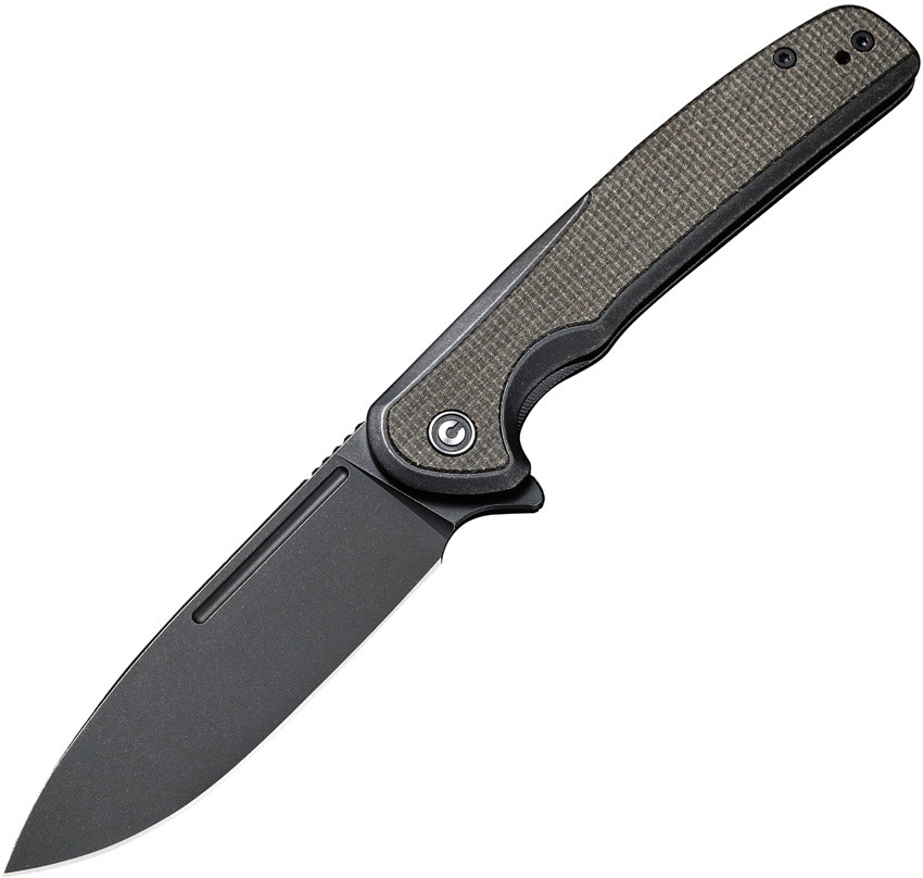 Voltaic Flipper Knife Stainless Steel Handle With Micarta Inlay