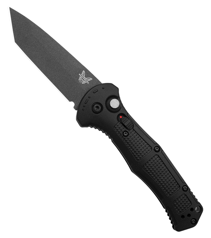 9071BK-02 Benchmade Claymore Black Grivory Handle, 3.60" Cobalt Black 154CM Tanto Blade