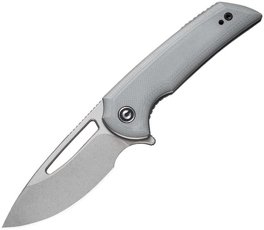 Odium Flipper Knife G10 Gray Handle (2.65" D2 Blade)