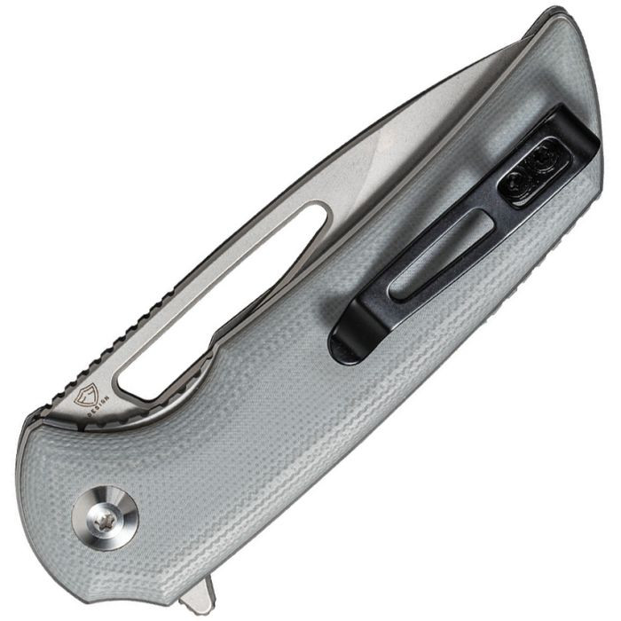 Odium Flipper Knife G10 Gray Handle (2.65" D2 Blade)