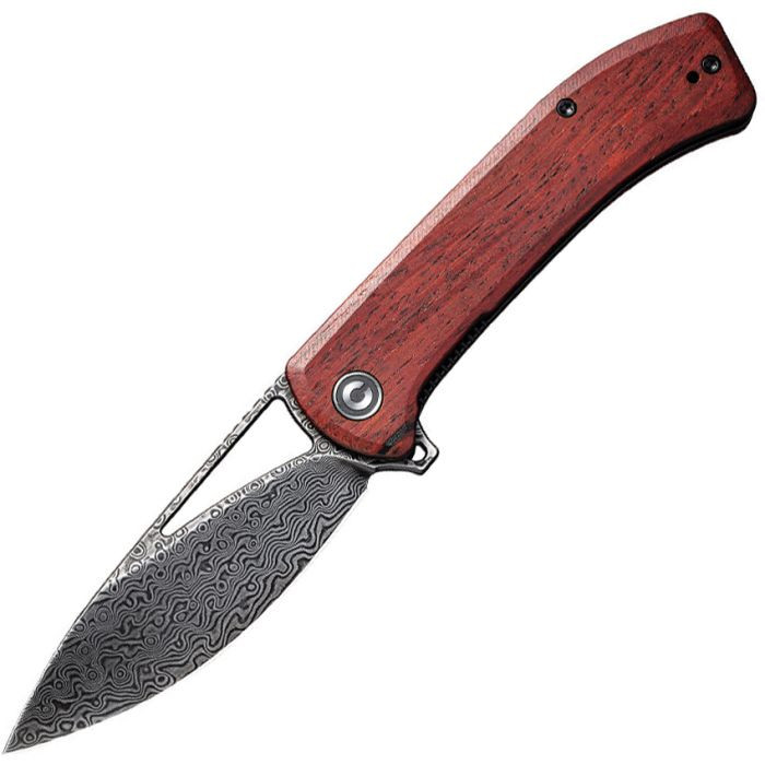 Riffle Flipper Knife Wood Handle