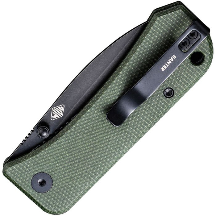 Banter Linerlock Green Micarta
