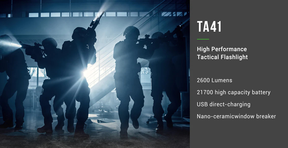 TA41 High Performance Tactical Flashlight