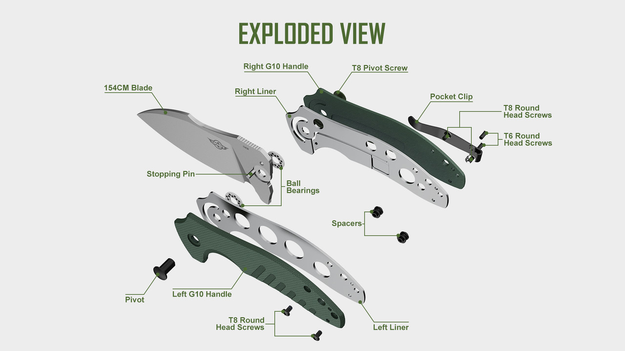 Zilla Green Folding Tool