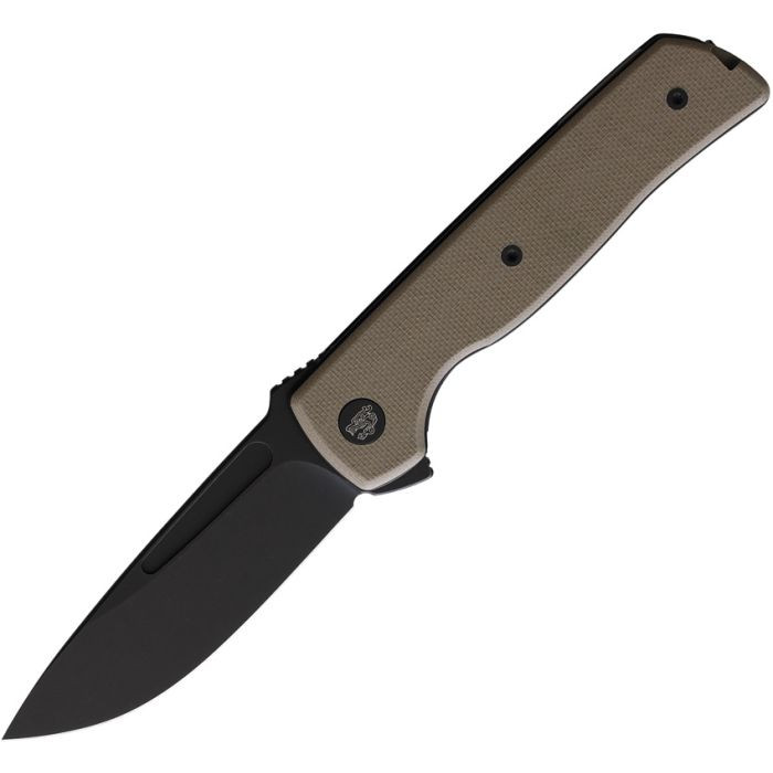 Tactical ATCF Lite Liner Lock Knife Tan G-10/3" Black