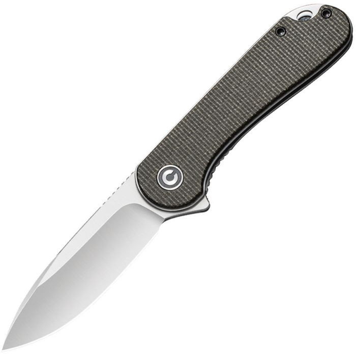 Elementum Flipper Knife Micarta Handle (2.96" D2 Blade)