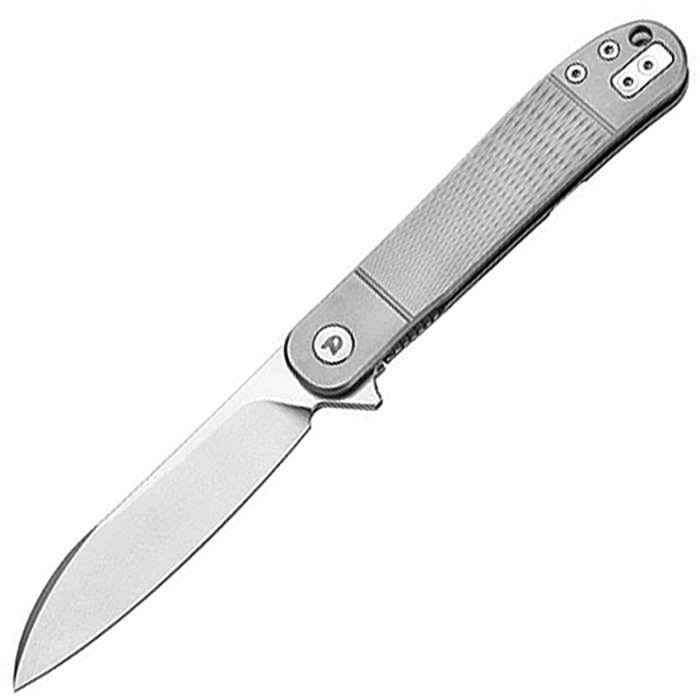 DREAMTECH Outdoor Knife Gray Titanium Handle VG10 Blade