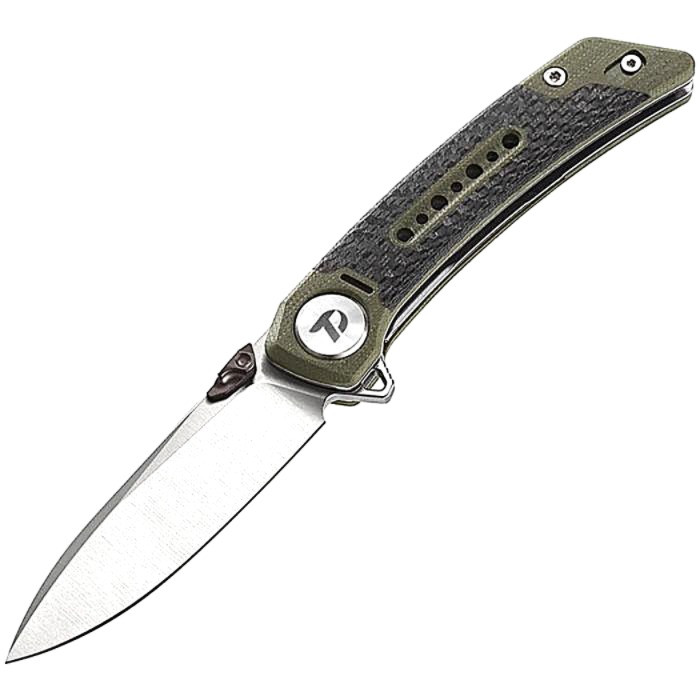 Linerlock CF/G10 Green