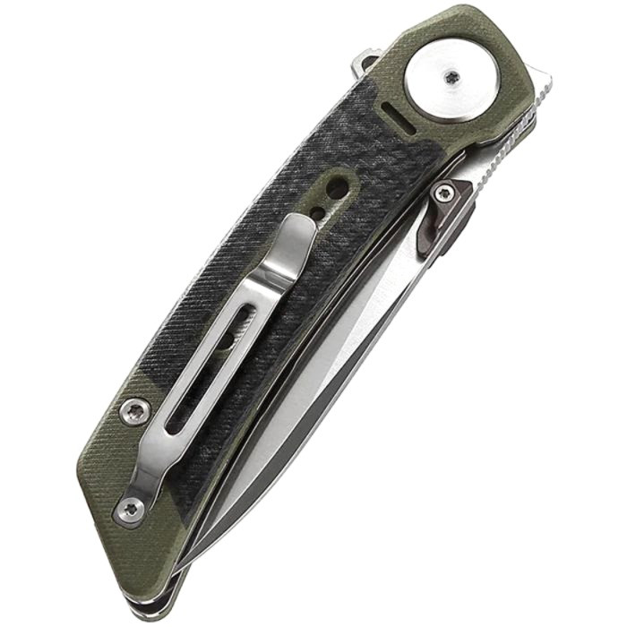 Linerlock CF/G10 Green