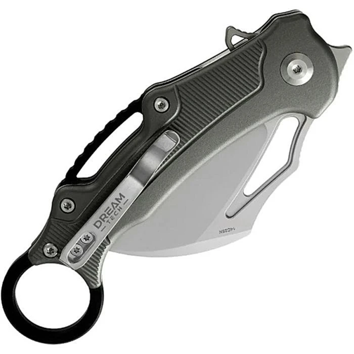 Button Lock Karambit Gray