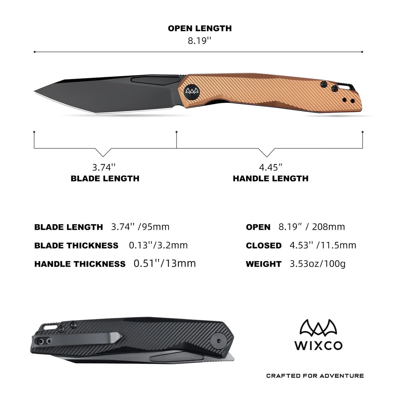 Fenix Linerlock Bronze/Black