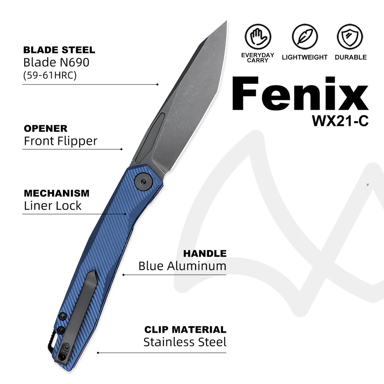 Fenix Linerlock Blue