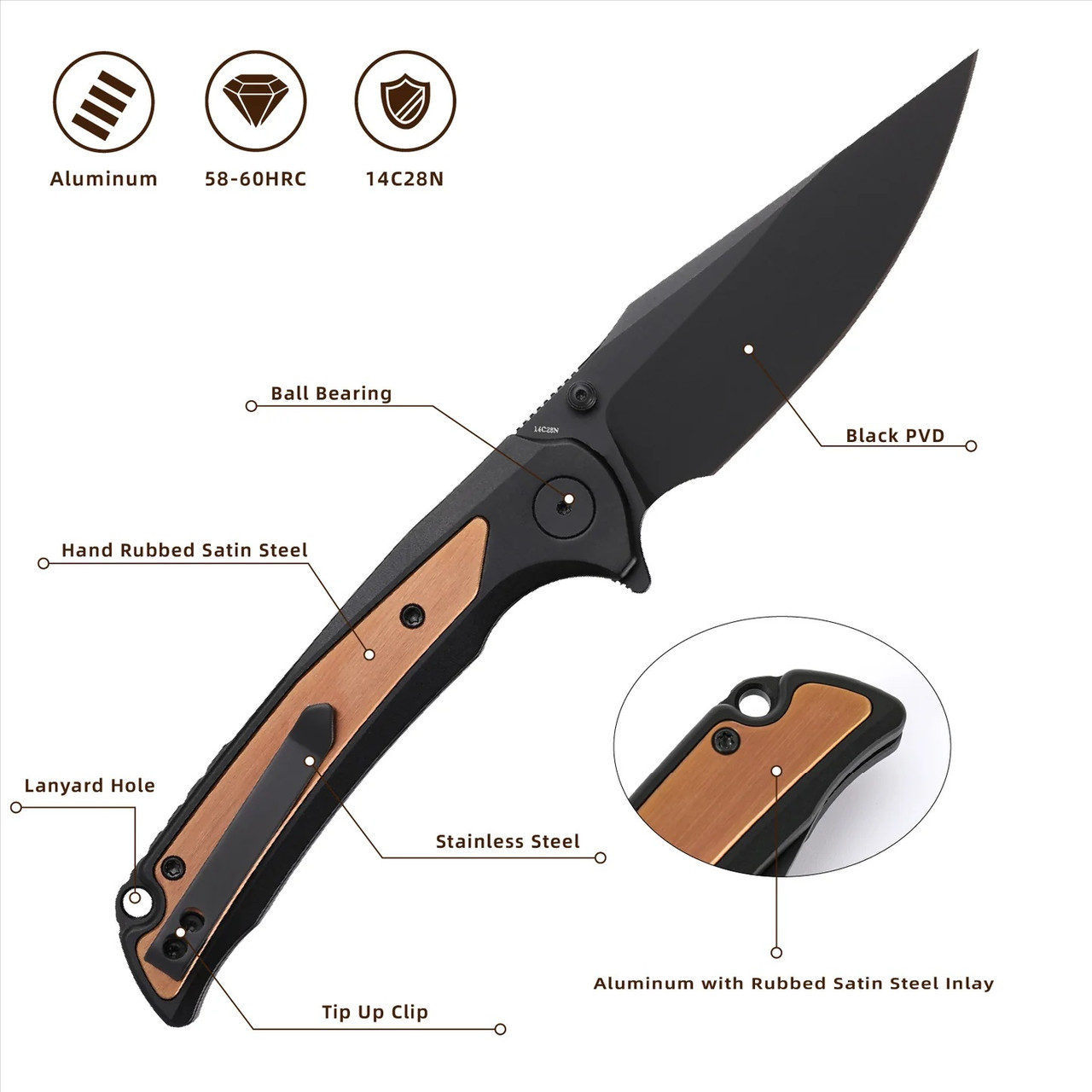 Scort Linerlock Black/Copper