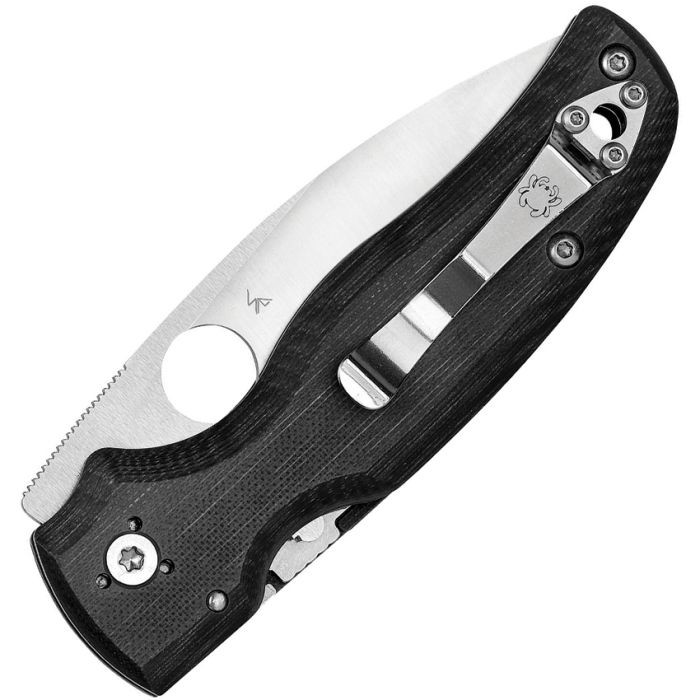 SC229GS Shaman Blk Stainless w/Blk G10/ Serrated CPM S30V