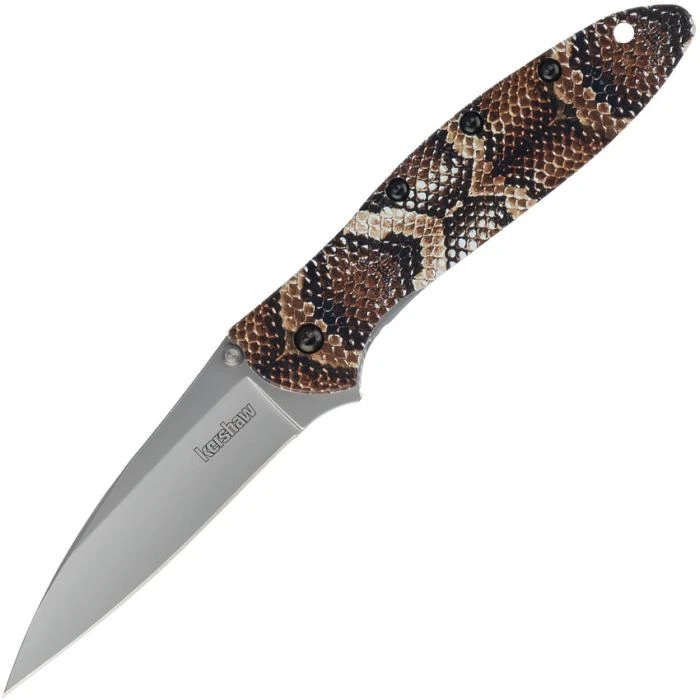 KS1660SNAKE Leek Linerlock A/O Snake Skin Sandvik