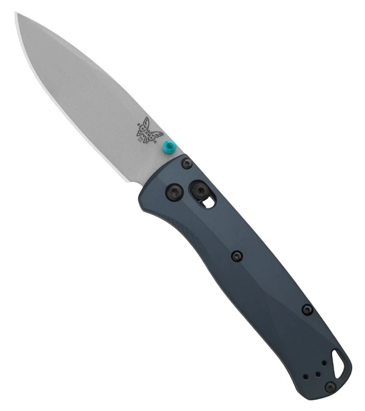 535SL-13 AXIS LOCK Crater Blue Aluminum Handle / CPM-S90V Drop Point Blade, Black Oxide Clip