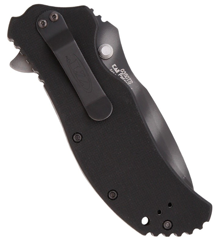 ZT0350TS Assisted Opening Tiger Stripe Camo CPM-S30V Recurve Blade / Black G-10 Handle