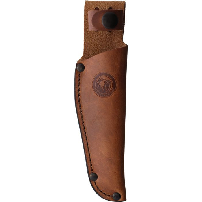 KOA00952FG 8" (20.32cm) overall. 3.5" (8.89cm) bead blast finish D2 tool steel blade. OD green G10 handle. Stainless guard. Full tang. Lanyard hole. Brown leather belt sheath.