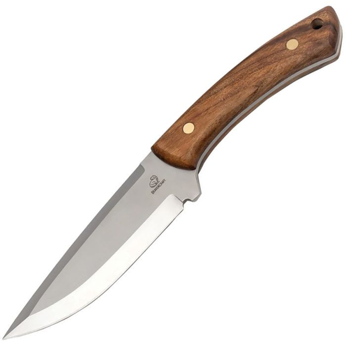 BVRHGK1A 10.88" (27.64cm) overall. 5.5" (13.97cm) satin finish X50CrMoV15 stainless blade. Walnut handle. Full tang. Lanyard hole. Brown leather belt sheath.