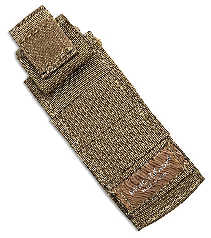 2750GY-05 Shane Sibert AUTO Adamas Folding 3.78" MagnaCut Tungsten Gray Plain Drop Point Blade, Desert Tan G10 Handles, Ballistic Nylon Sheath