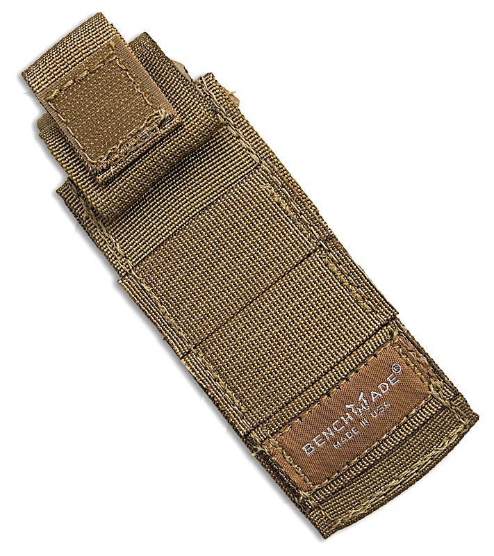 275FE-04 Shane Sibert Adamas Folding Knife 3.78" MagnaCut Flat Dark Earth Plain Drop Point Blade, OD Green G10 Handles, AXIS/Crossbar Lock, Ballistic Nylon Sheath